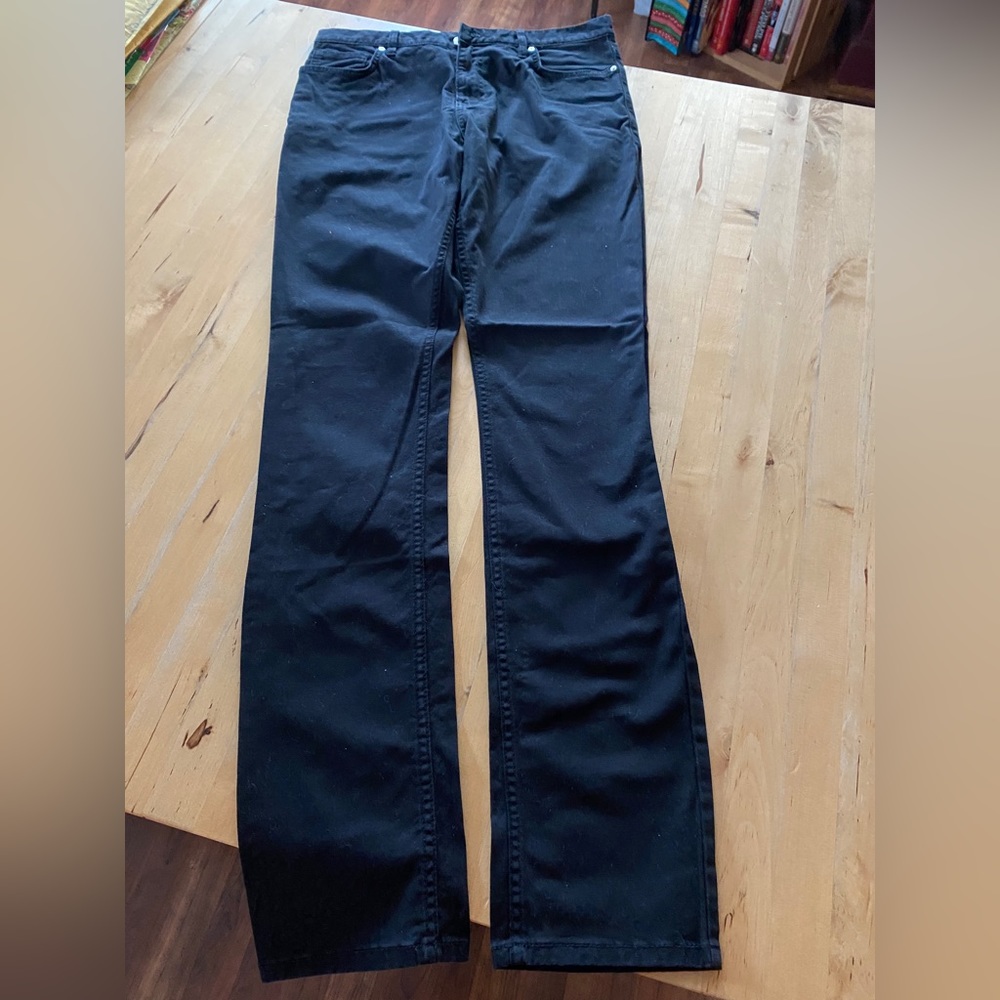 Men’s H&M slim skinny black five pocket jeans stretch cotton size 32 x 32 EUC